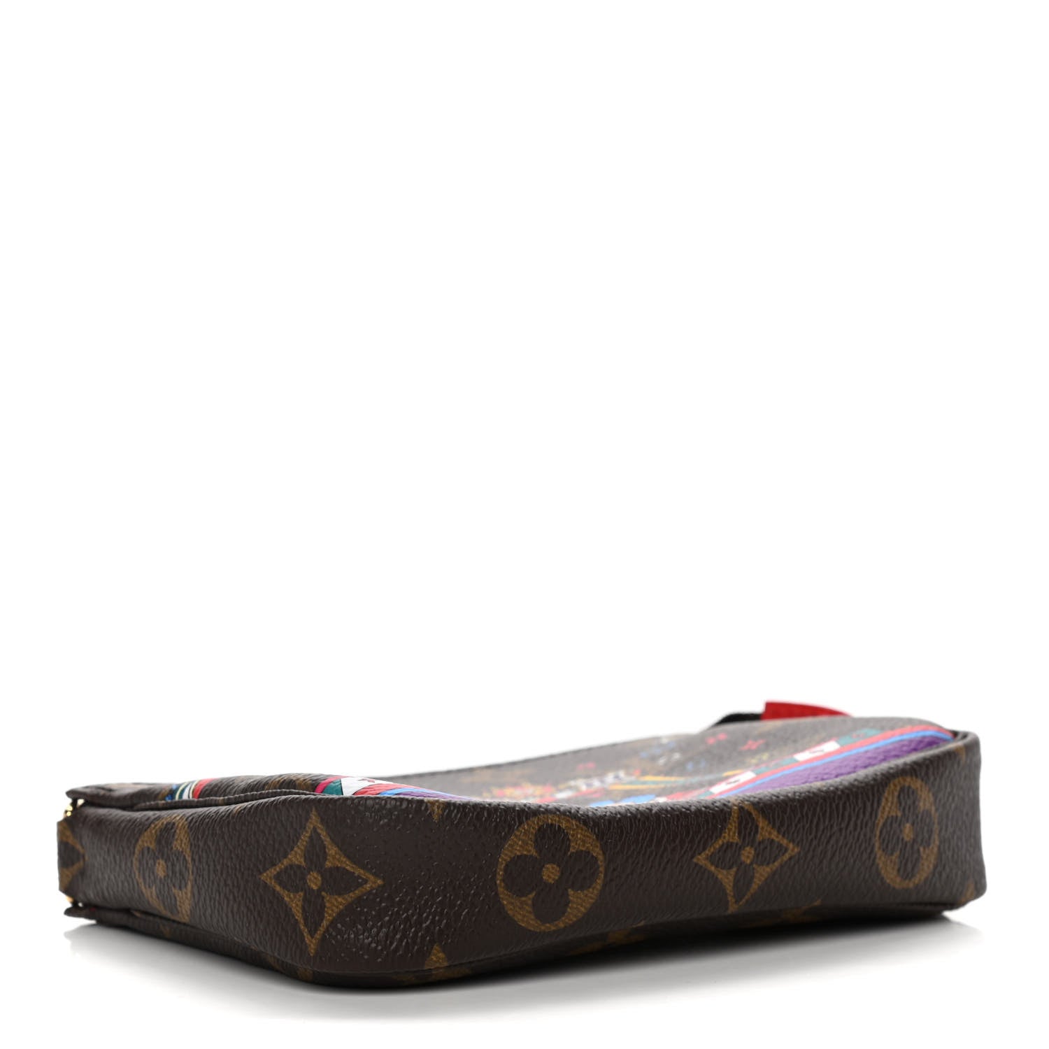 Louis Vuitton Monogram 2020 Christmas Animation Bumper Cars Mini Pochette Accessories Coquelicot 4 of 10