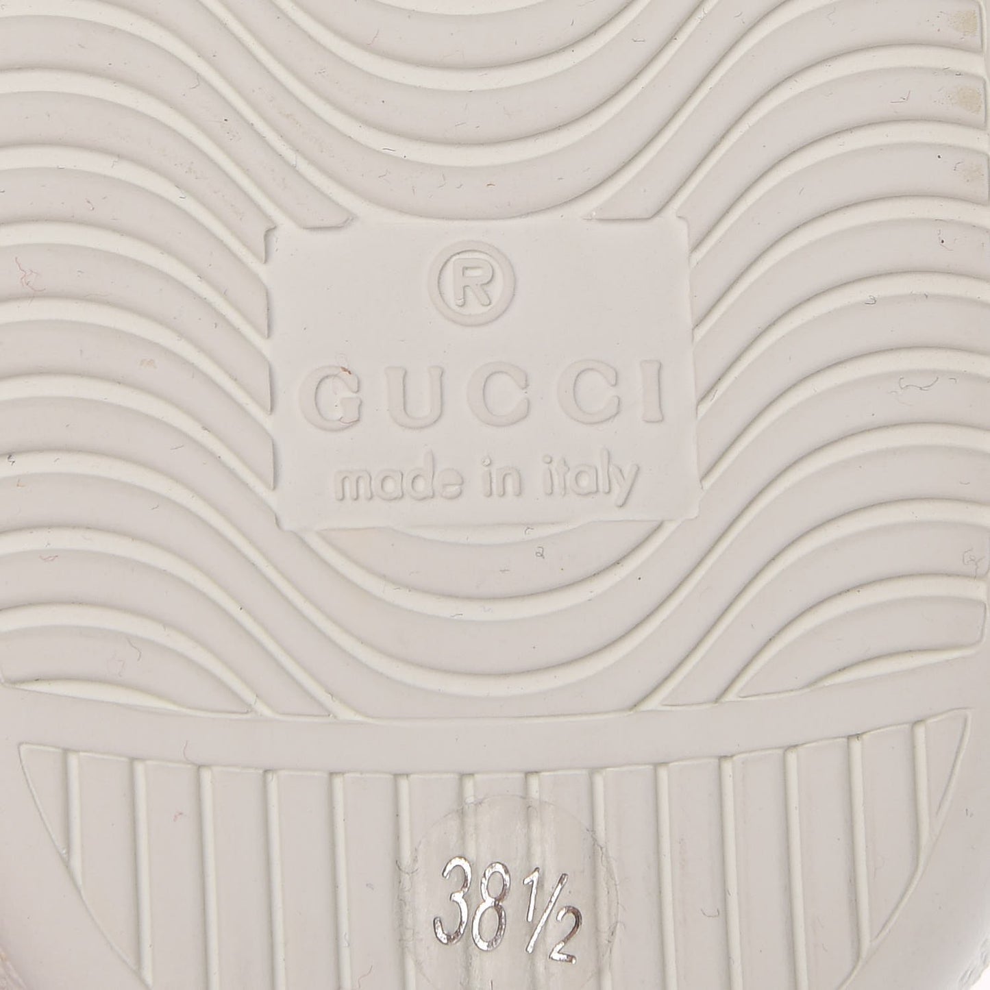 Calfskin Ayers Web Bee Embroidered Ace Sneakers 38.5 White