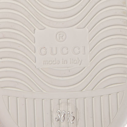Gucci Calfskin Ayers Web Bee Embroidered Ace Sneakers 38.5 White 8 of 9