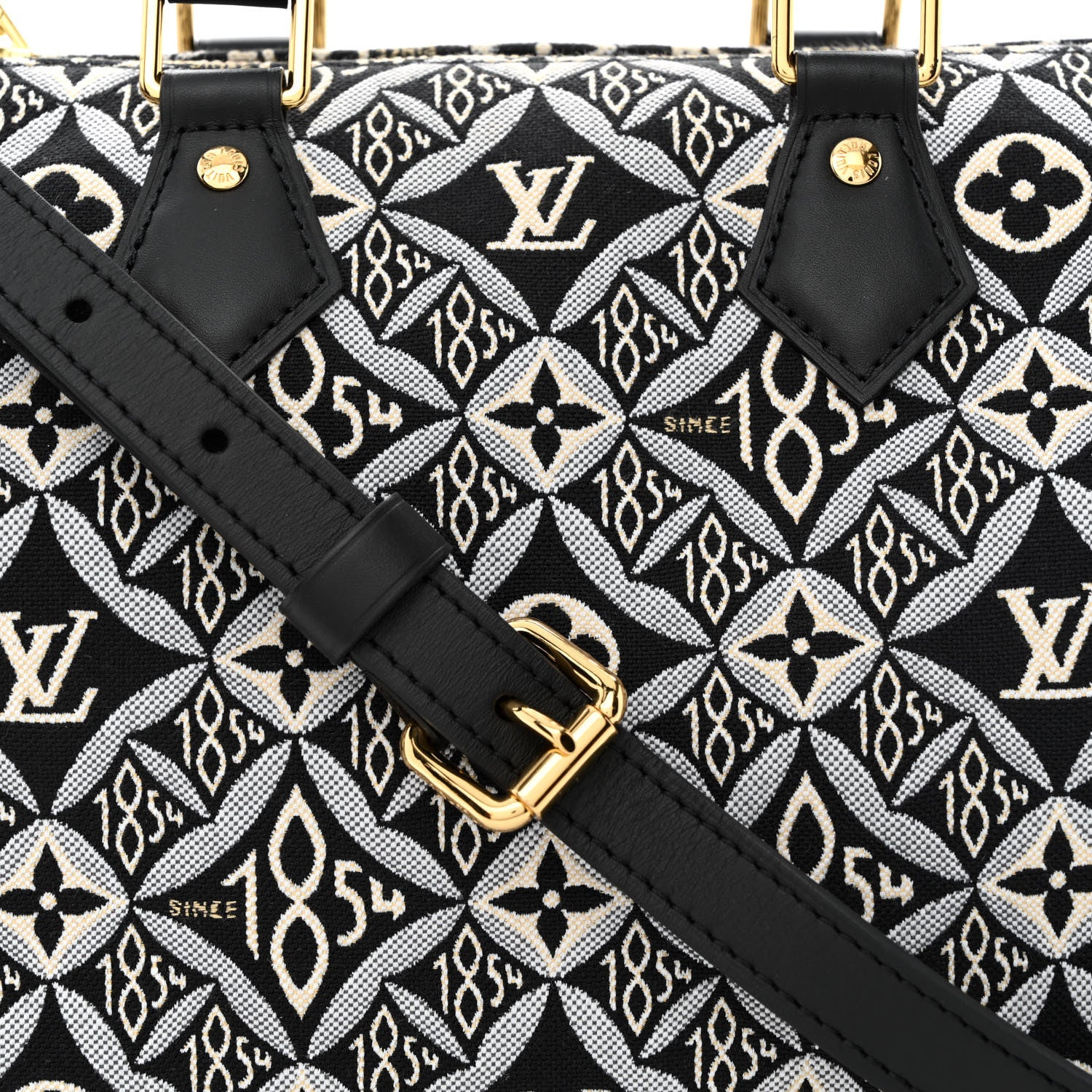 Louis Vuitton Jacquard Since 1854 Speedy Bandouliere 25 Grey 8 of 10