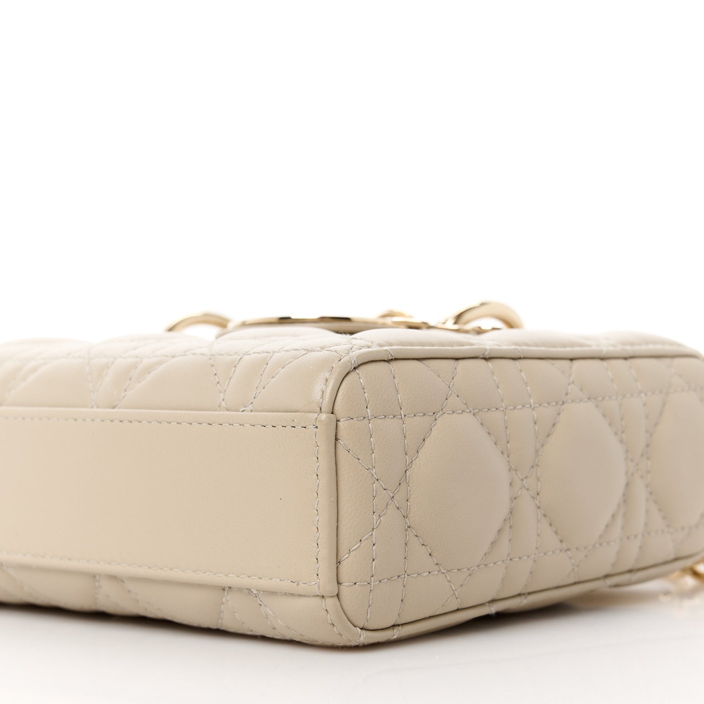 Lambskin Cannage Medium Lady D-Joy Hazelnut