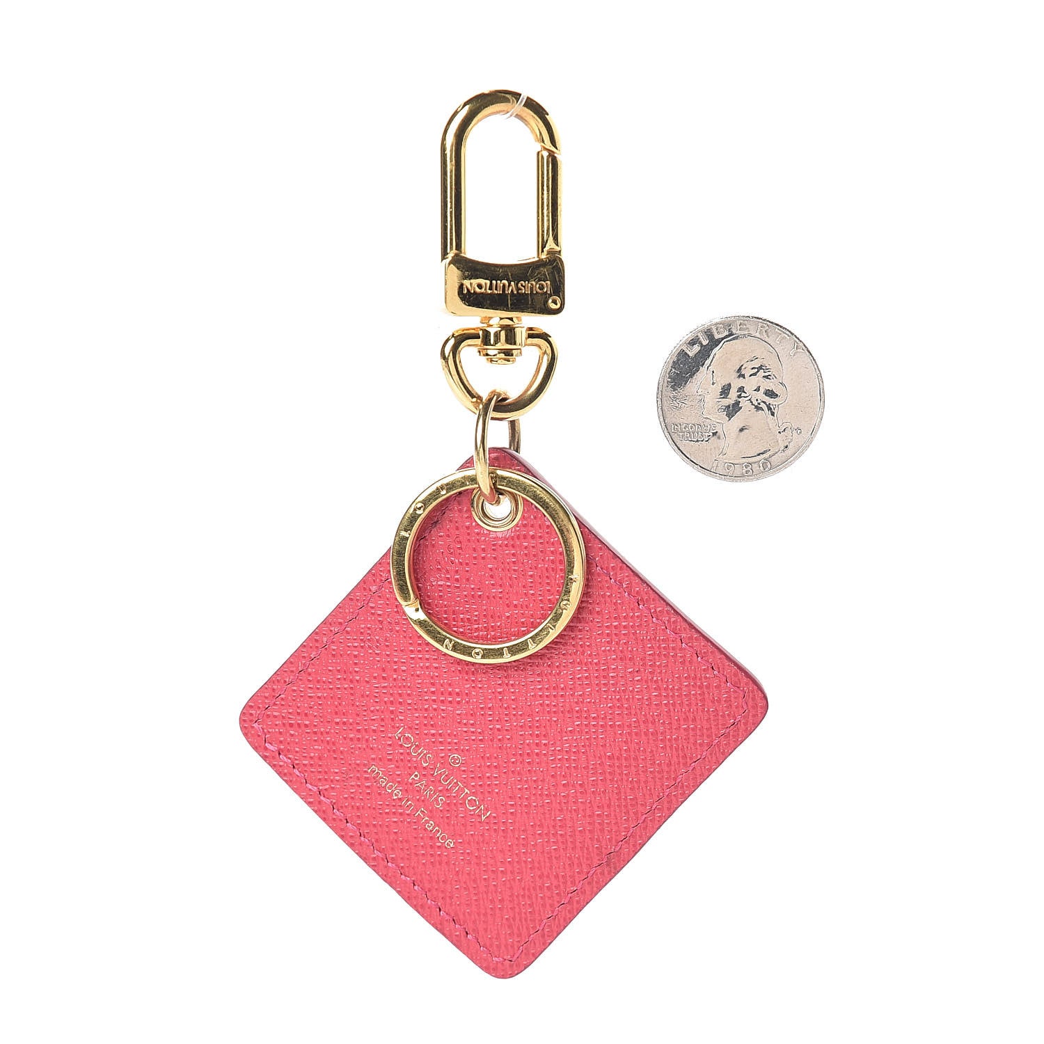 Louis Vuitton Monogram Illustre Carousel Bag Charm Key Ring Pink 2 of 3