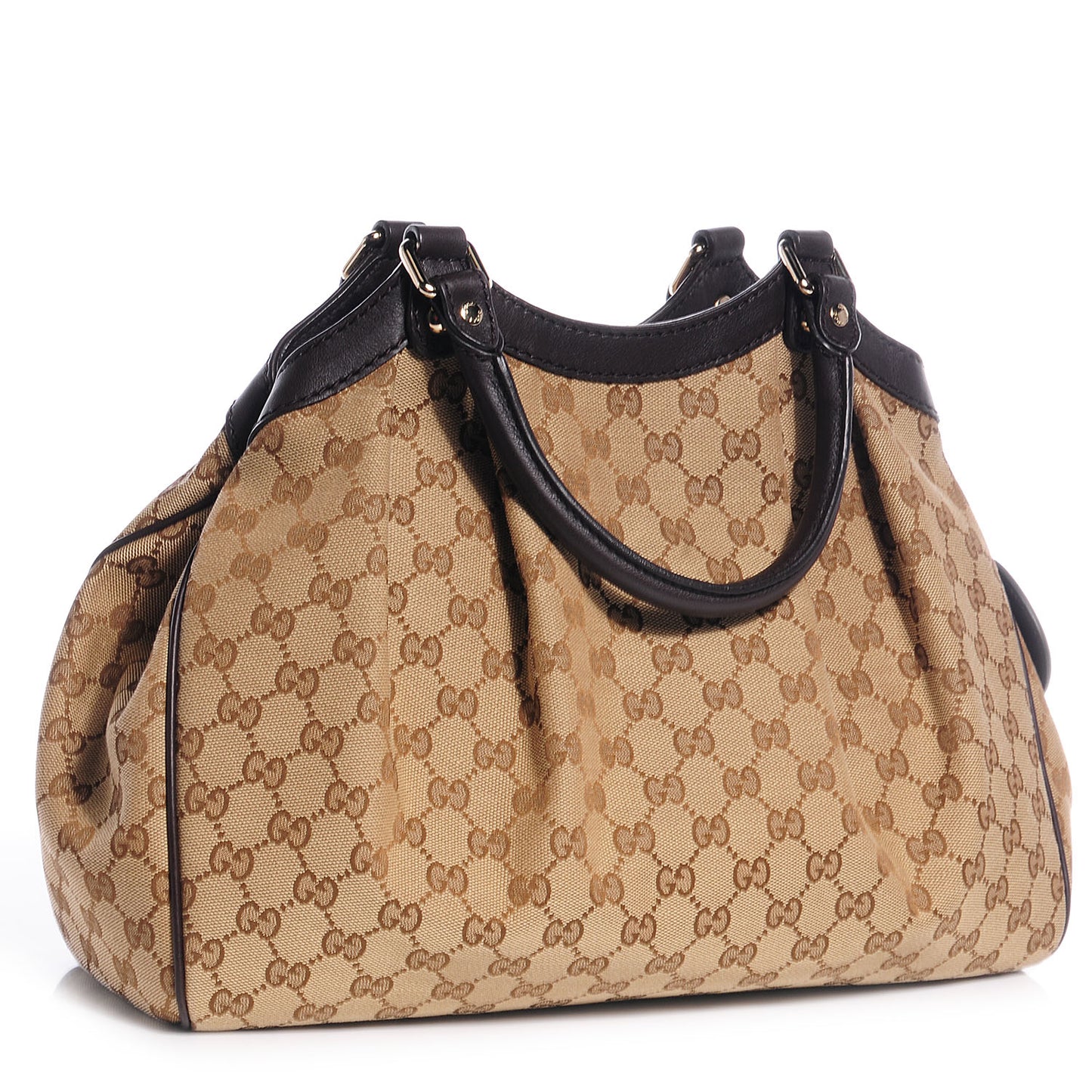 Monogram Medium Sukey Tote Brown