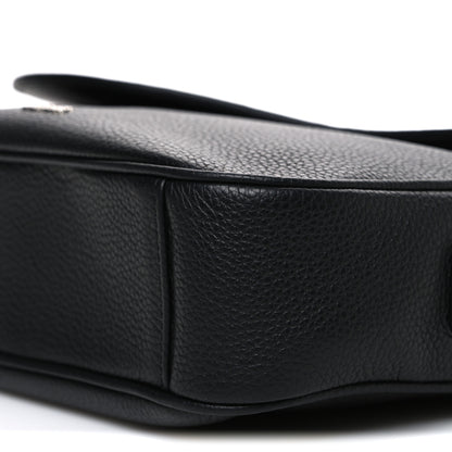 Christian Dior Grained Calfskin Saddle Messenger Bag Black 10 of 10