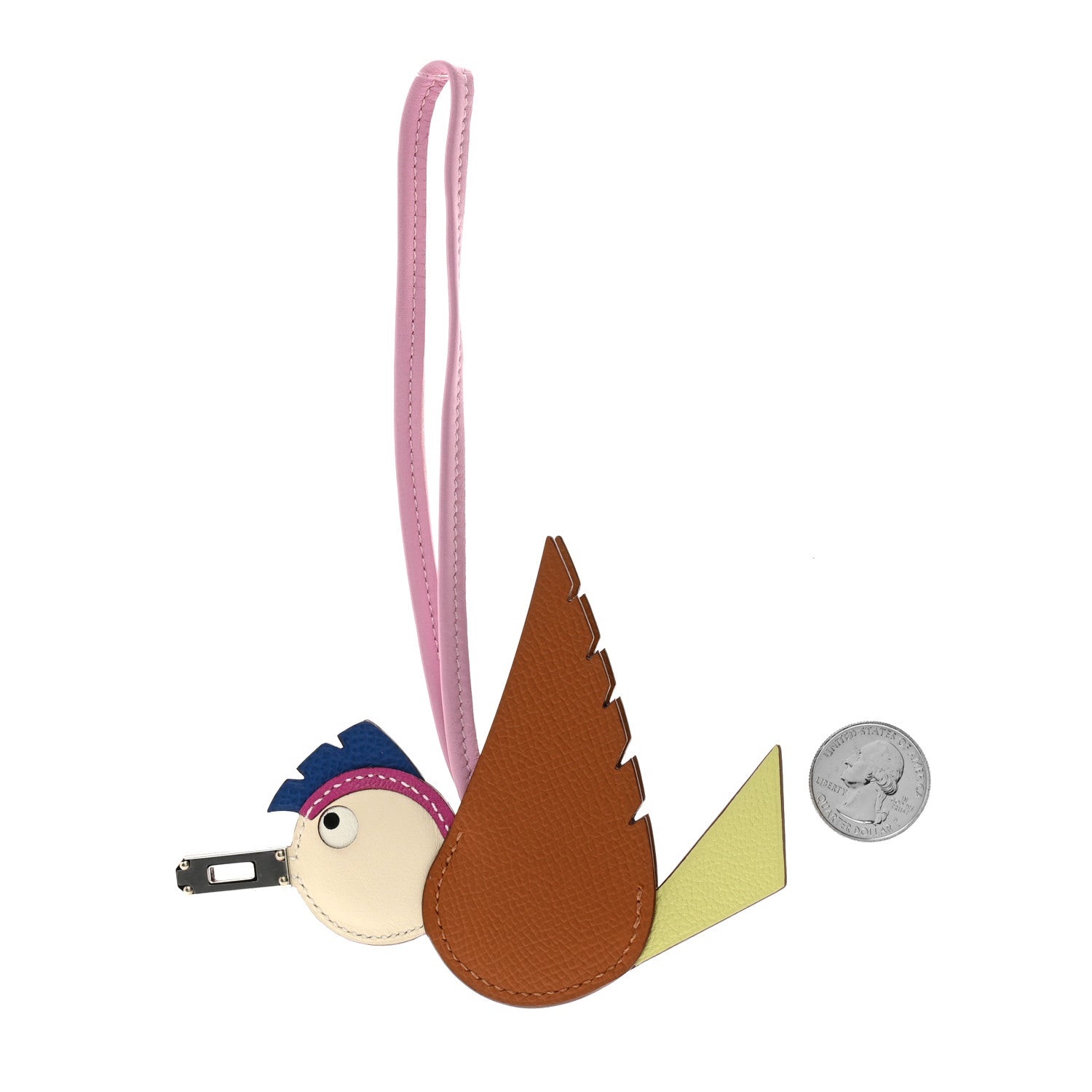 Hermes Epsom Swift Chevre Mysore Birdy Bag Charm Mauve Sylvestre Magnolia Jaune Bourgeon Gold Craie 2 of 5