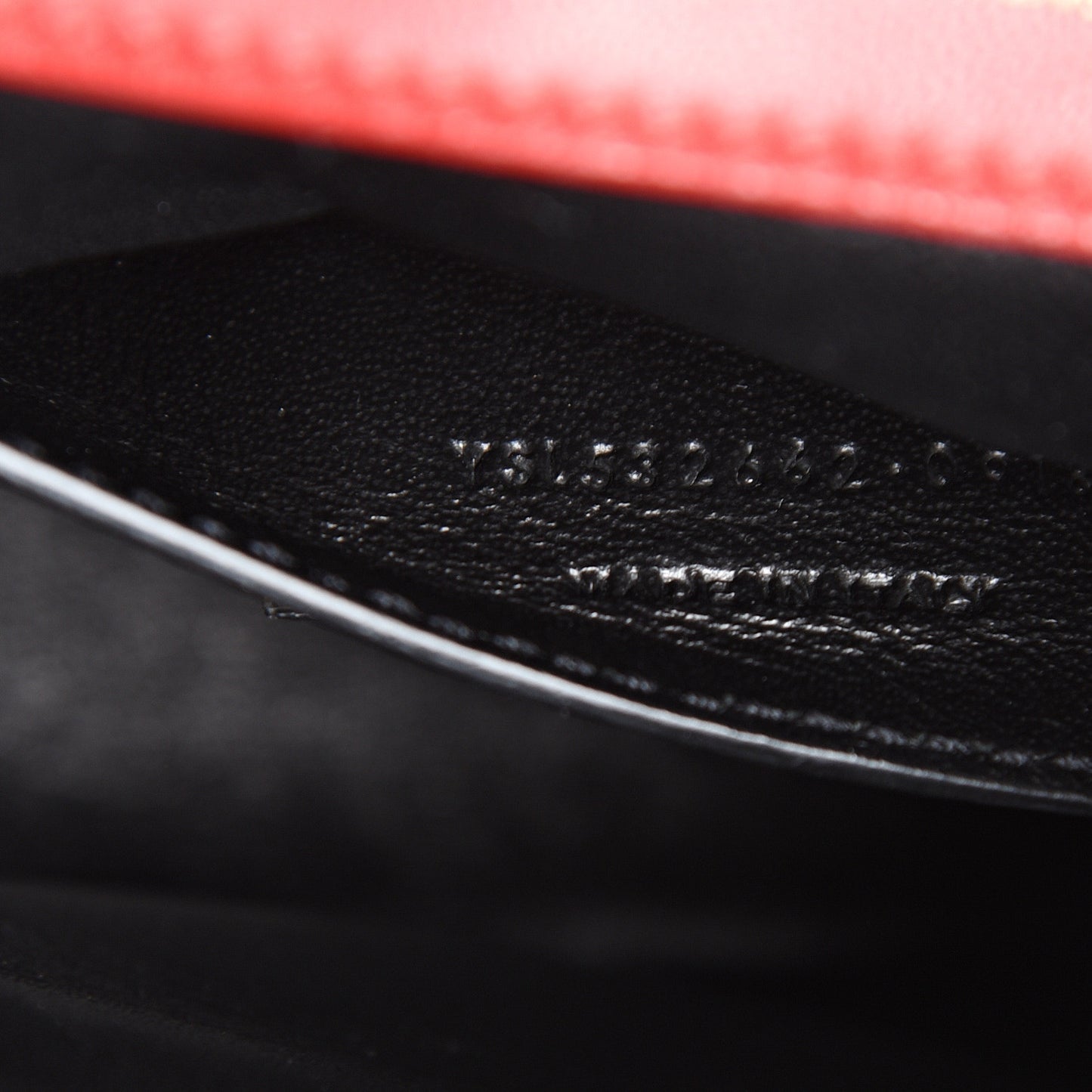 Lambskin Matelasse Chevron Monogram Small Sulpice Bag Red