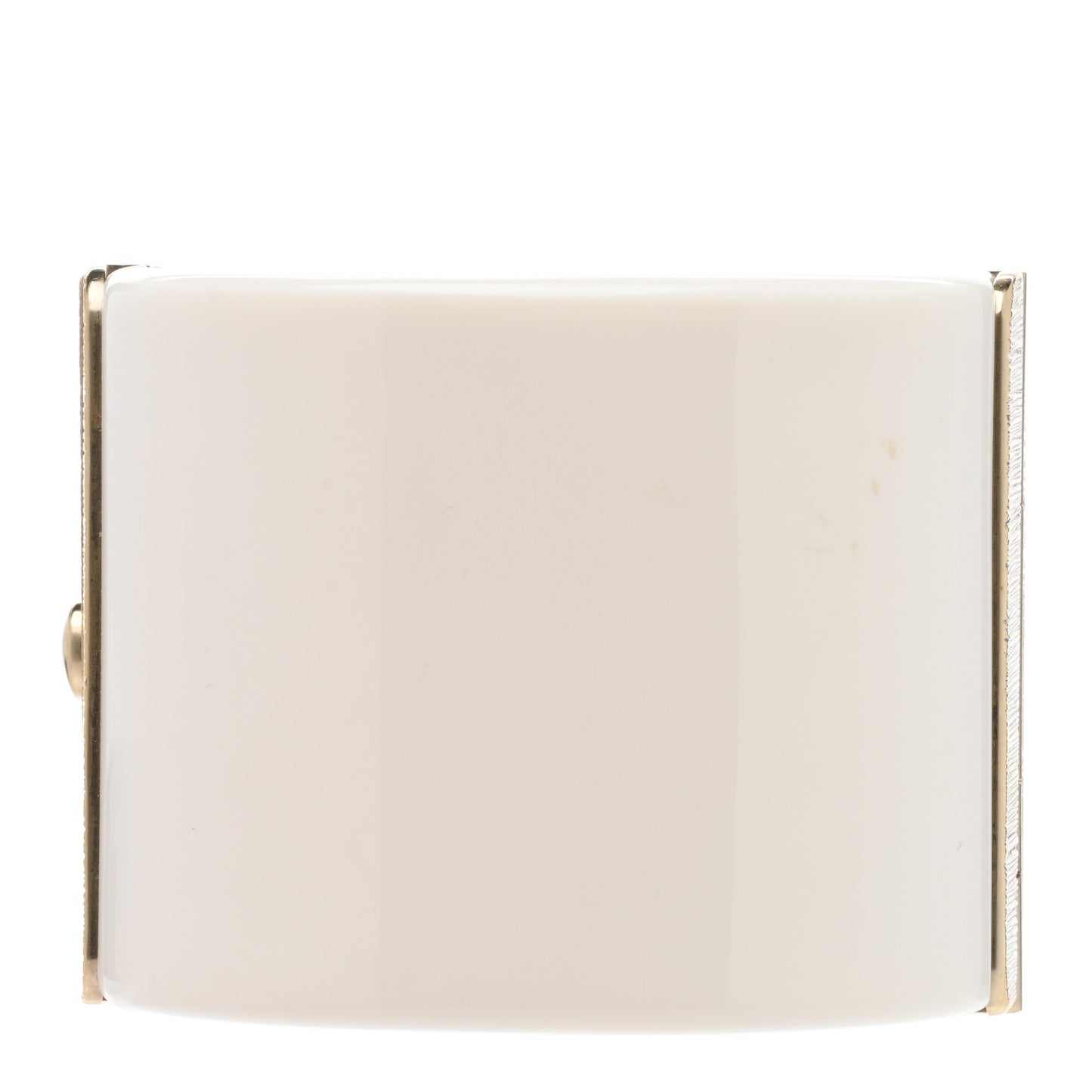 Resin Baguette Crystal Dubai CC Cuff Bracelet White Gold