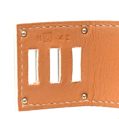 Hermes Epsom Kelly Dog Bracelet White 5 of 5