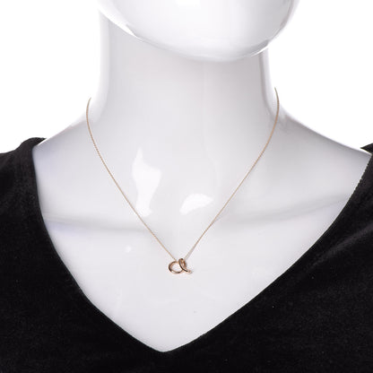 Tiffany 18K Yellow Gold Elsa Peretti Letter "A" Pendant Necklace 2 of 6