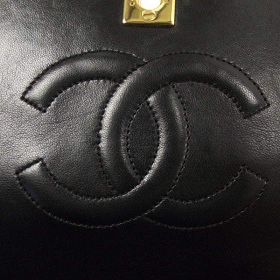 Chanel Lambskin Medium Flap Bag Black 11 of 13