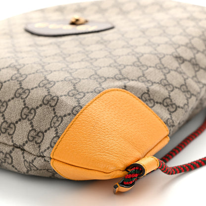 Gucci GG Supreme Monogram Neo Vintage Drawstring Backpack Beige New Acero Crop 10 of 11