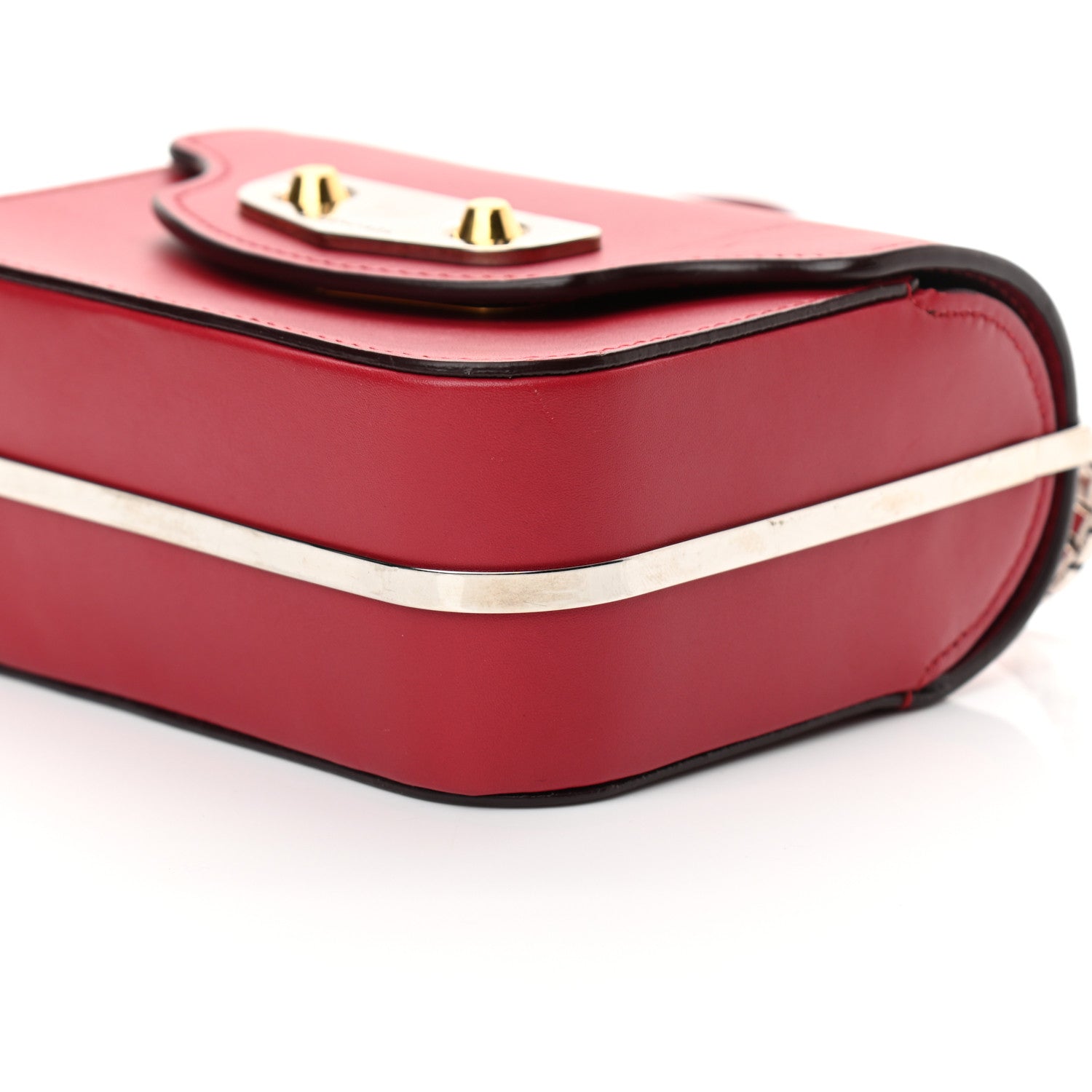 Balenciaga Smooth Calfskin Min Neo Classic Chain Box Rouge 10 of 14