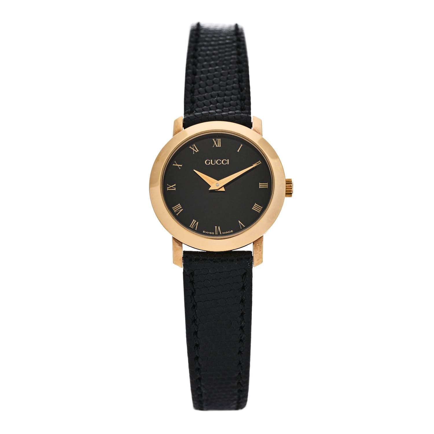 Gucci Stainless Steel Lizard 26mm 2200L Quartz Watch Black 1 of 6