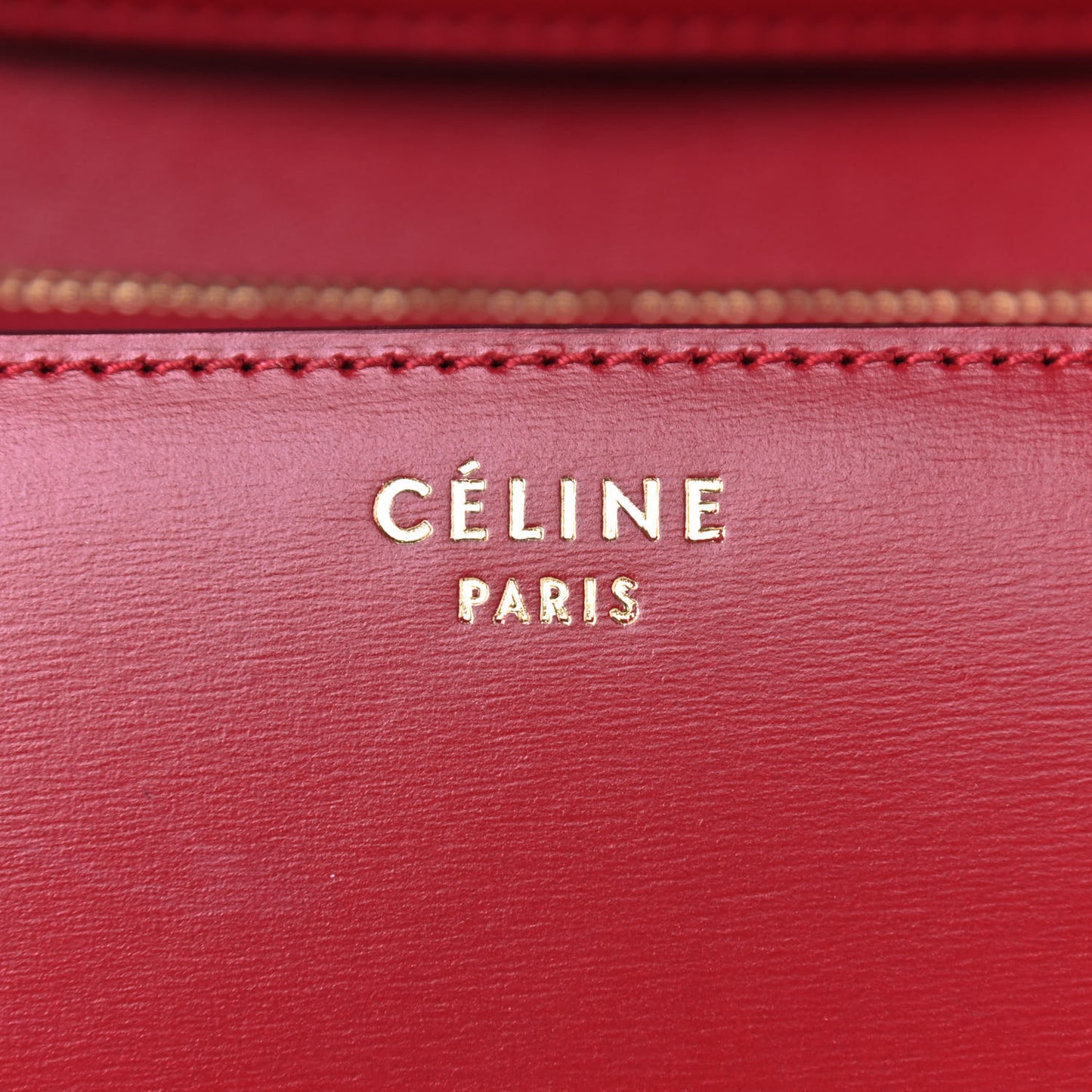 Box Calfskin Medium Classic Box Flap Bag Red