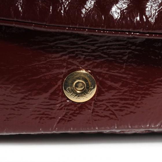Chanel Vinyl Rock and Chain Medium Flap Bordeaux 9 of 9