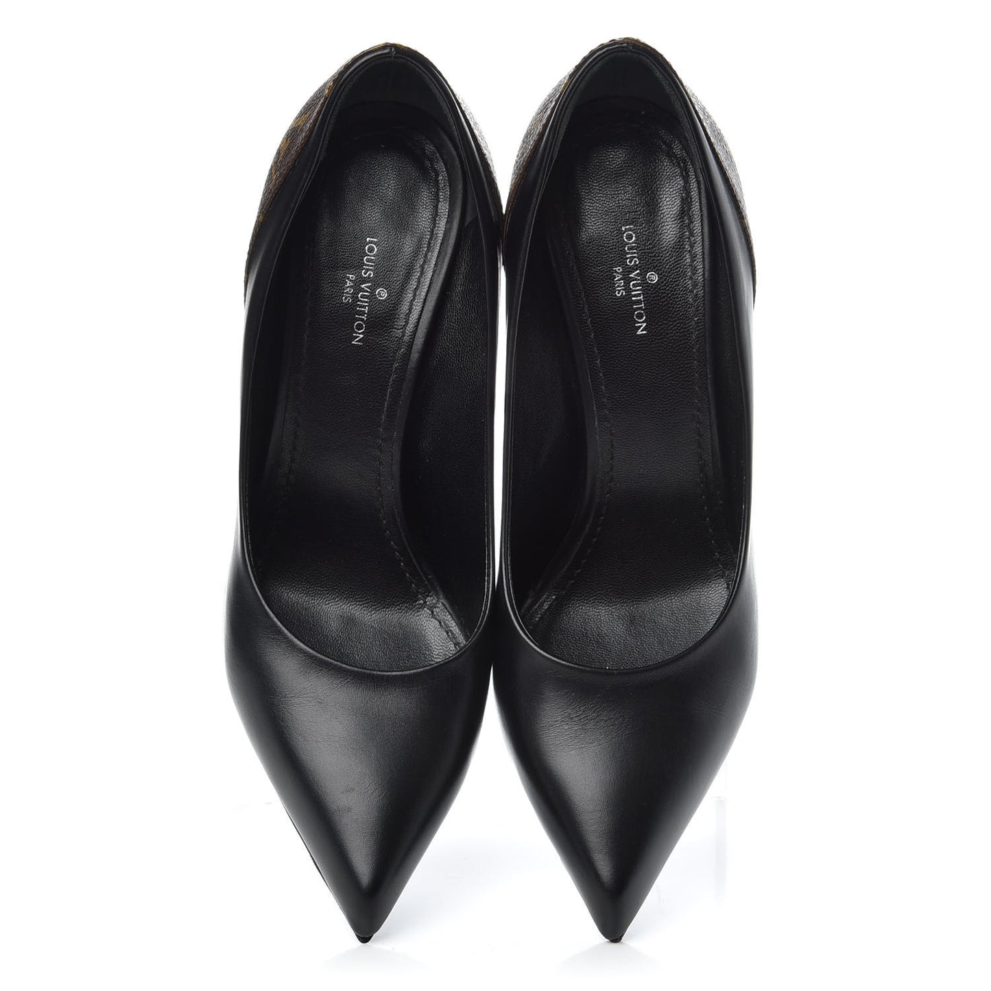 Calfskin Monogram Matchmake Pumps 37.5 Black