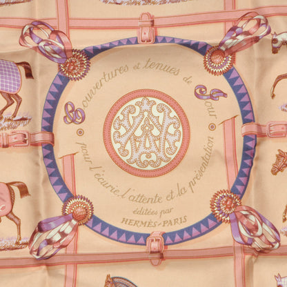 Hermes Silk Couvertures Et Tenues de Jour Pocket Square 3 of 6