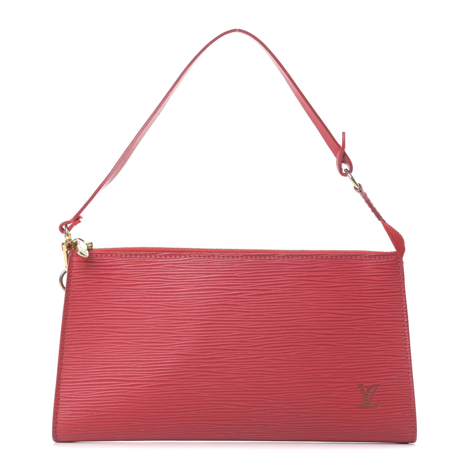Louis Vuitton Epi Pochette Accessories 24 Castillan Red 1 of 13