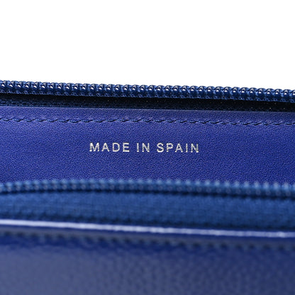Chanel Patent Caviar Timeless CC Small Gusset Zip Around Wallet  Blue 7 of 9