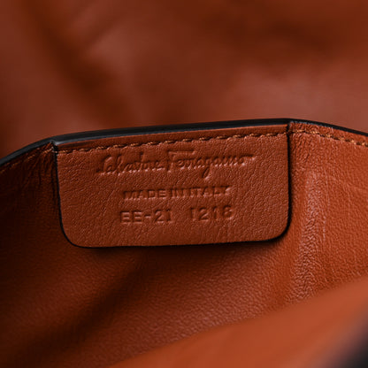 Salvatore Ferragamo Calfskin Gancini Trifolio Tote Bag Siena Tan 8 of 12