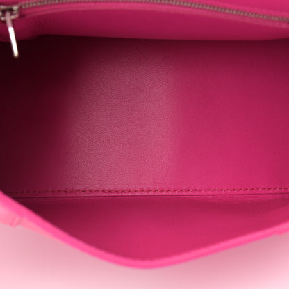 Balenciaga Shiny Box Calfskin Small Hourglass Top Handle Bag Acid Fuchsia 5 of 11