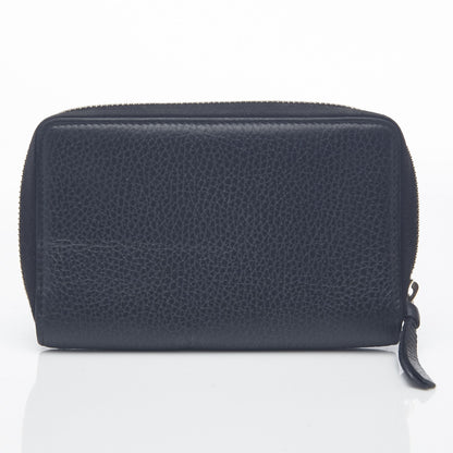 Gucci Dollar Calfskin Medium Swing Zip Around Wallet Blue 6 of 9