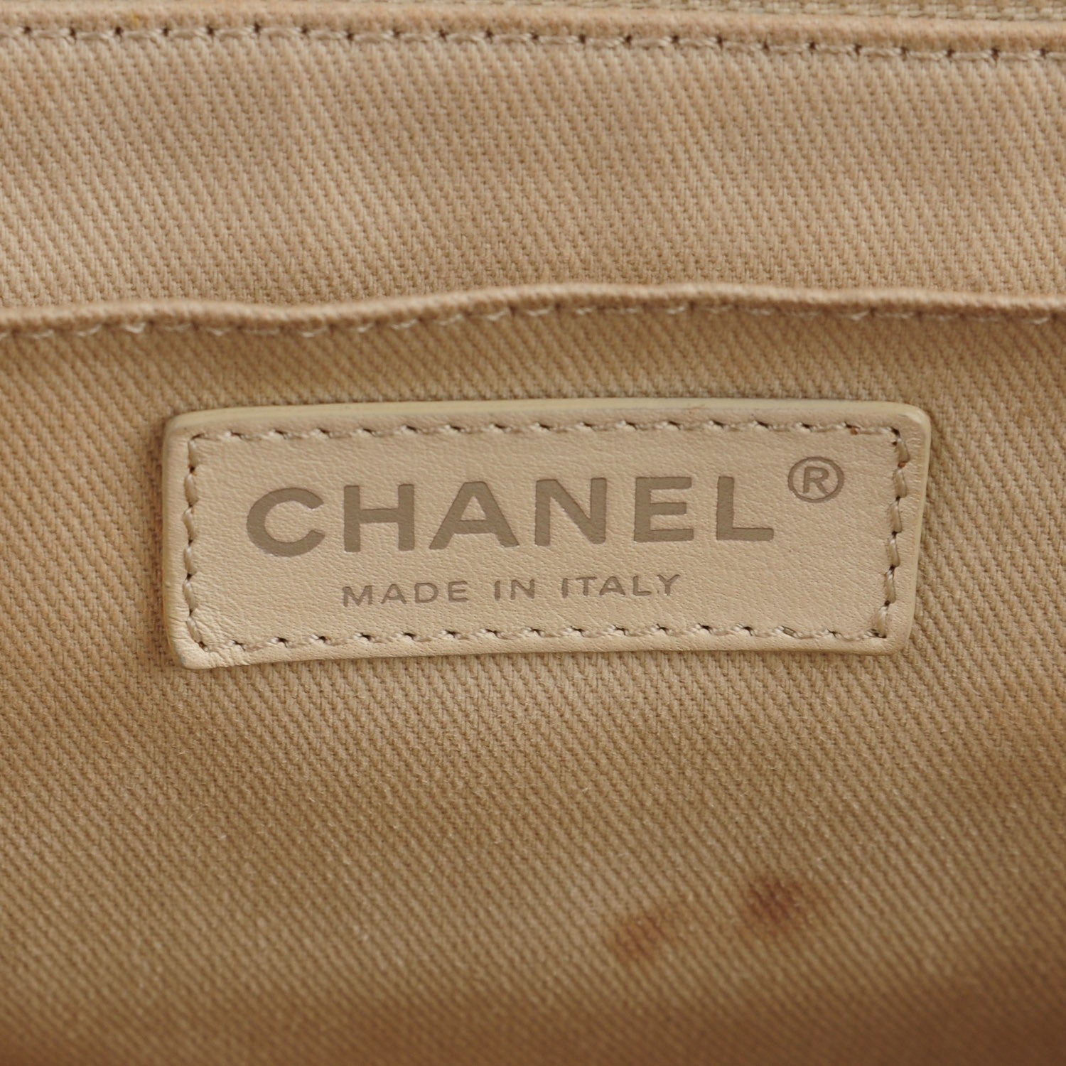 Chanel Vinyl Quilted In The Business Flap Bag Beige 7 of 8