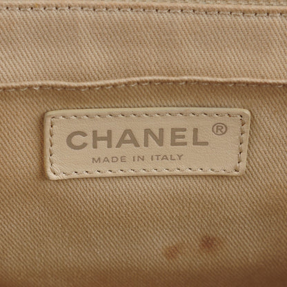 Chanel Vinyl Quilted In The Business Flap Bag Beige 7 of 8