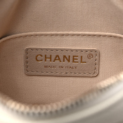 Chanel Shiny Caviar Quilted Chain Melody Camera Bag White 6 of 10