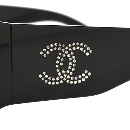 Chanel Acetate Crystal CC Sunglasses 6008-B Black 7 of 7