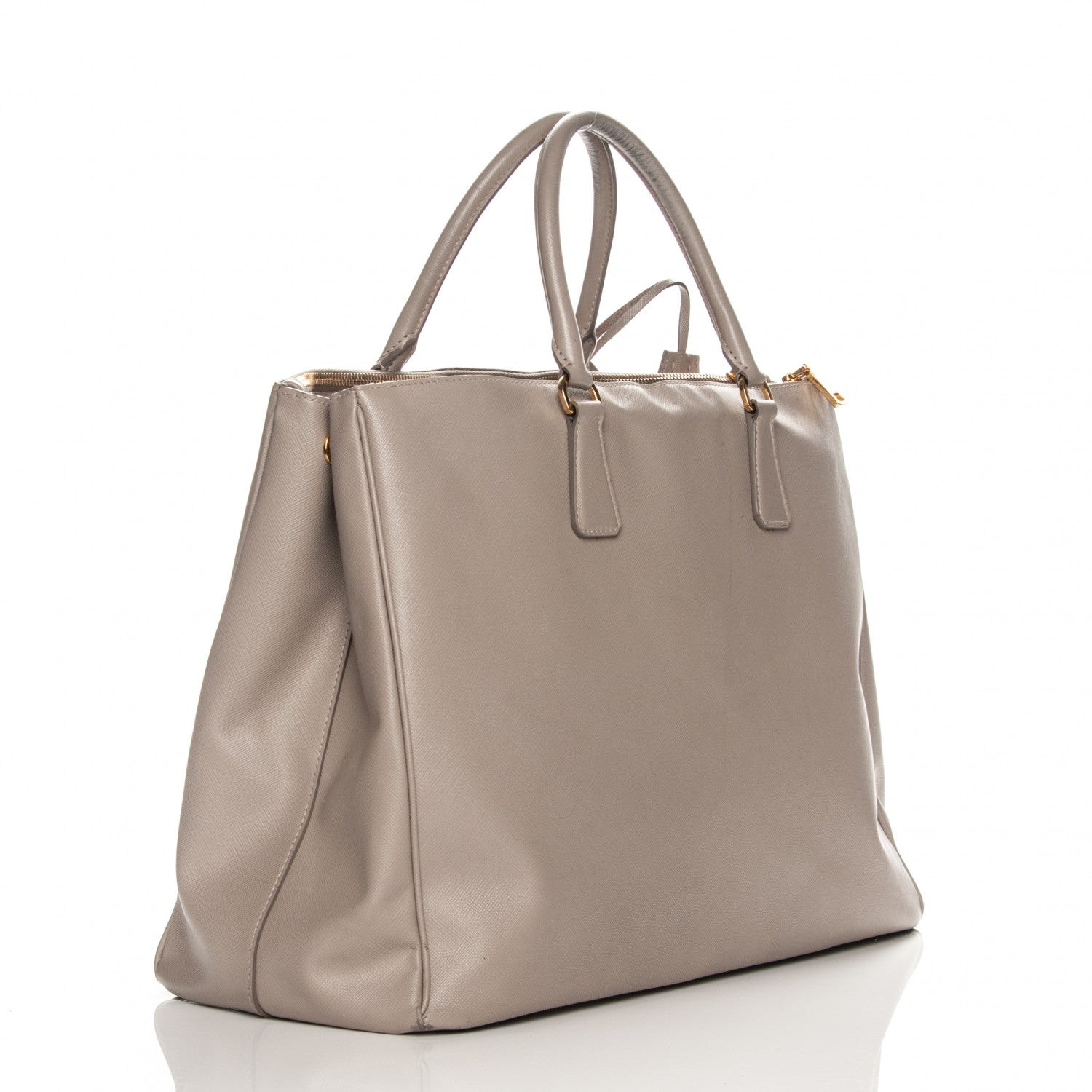 Prada Saffiano Lux Extra Large Galleria Double Zip Tote Pomice 3 of 20