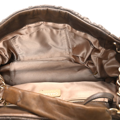 Chanel Calfskin Bubble Quilt Accordion Flap Brown 5 of 10
