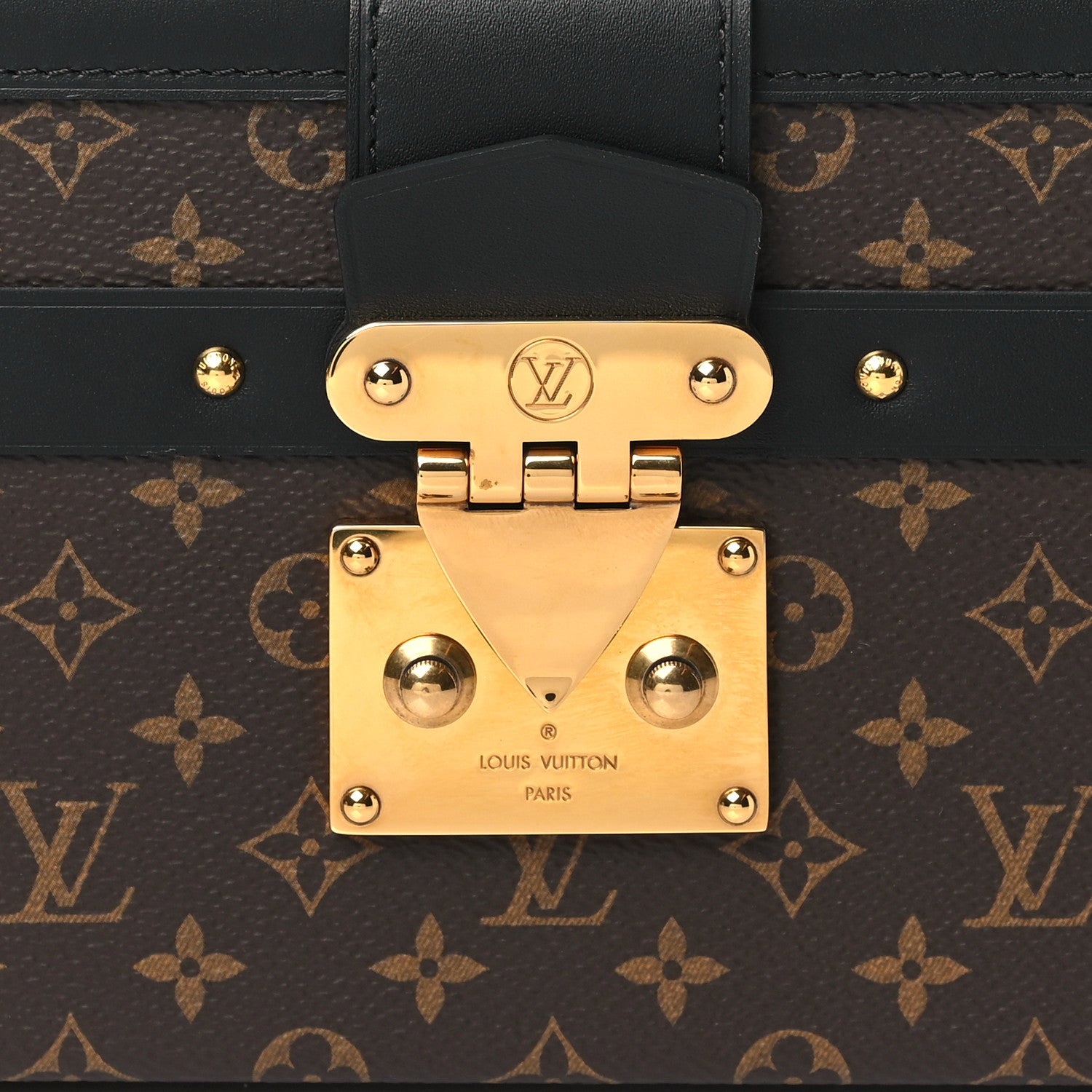 Louis Vuitton Monogram Petite Malle East West Black 7 of 9
