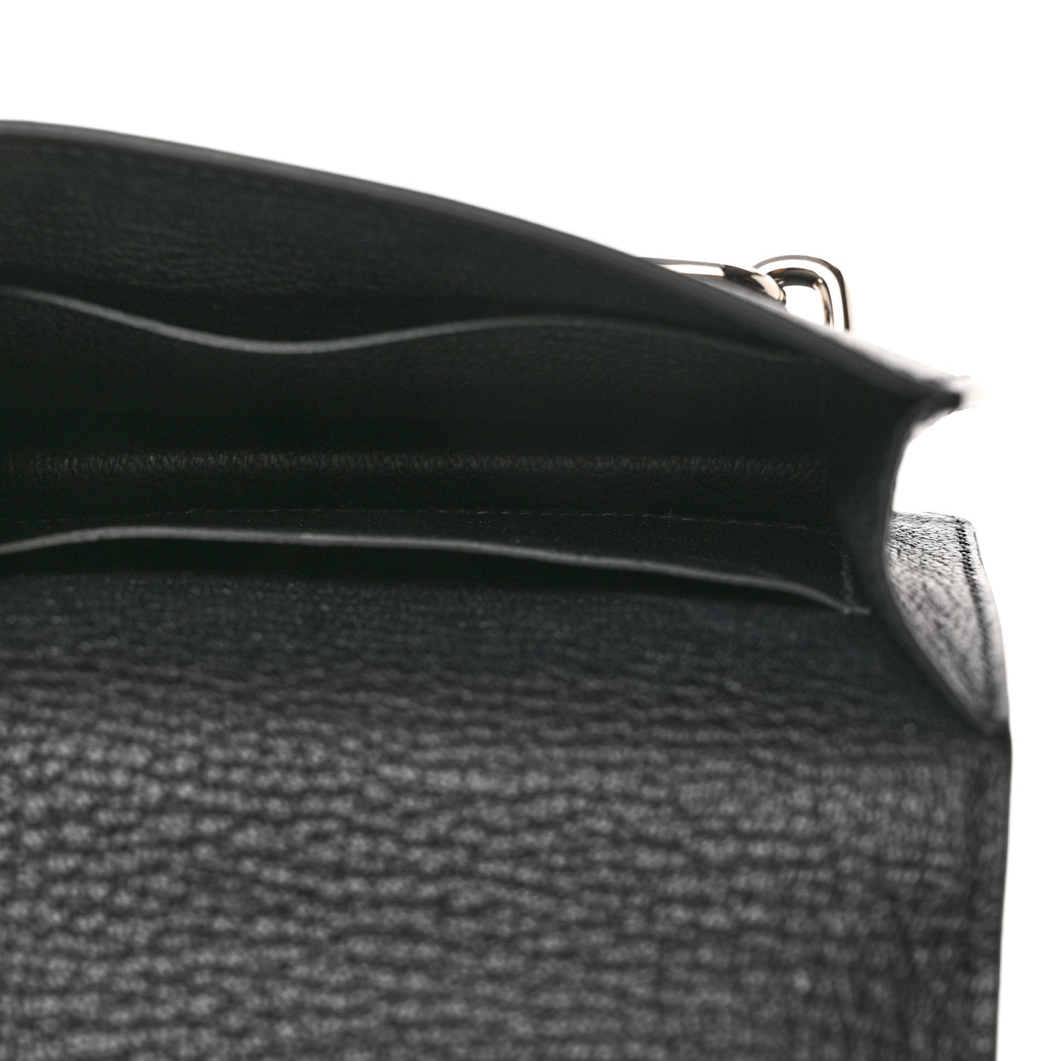 Hermes Chevre Mysore Roulis Slim Wallet Black 7 of 8