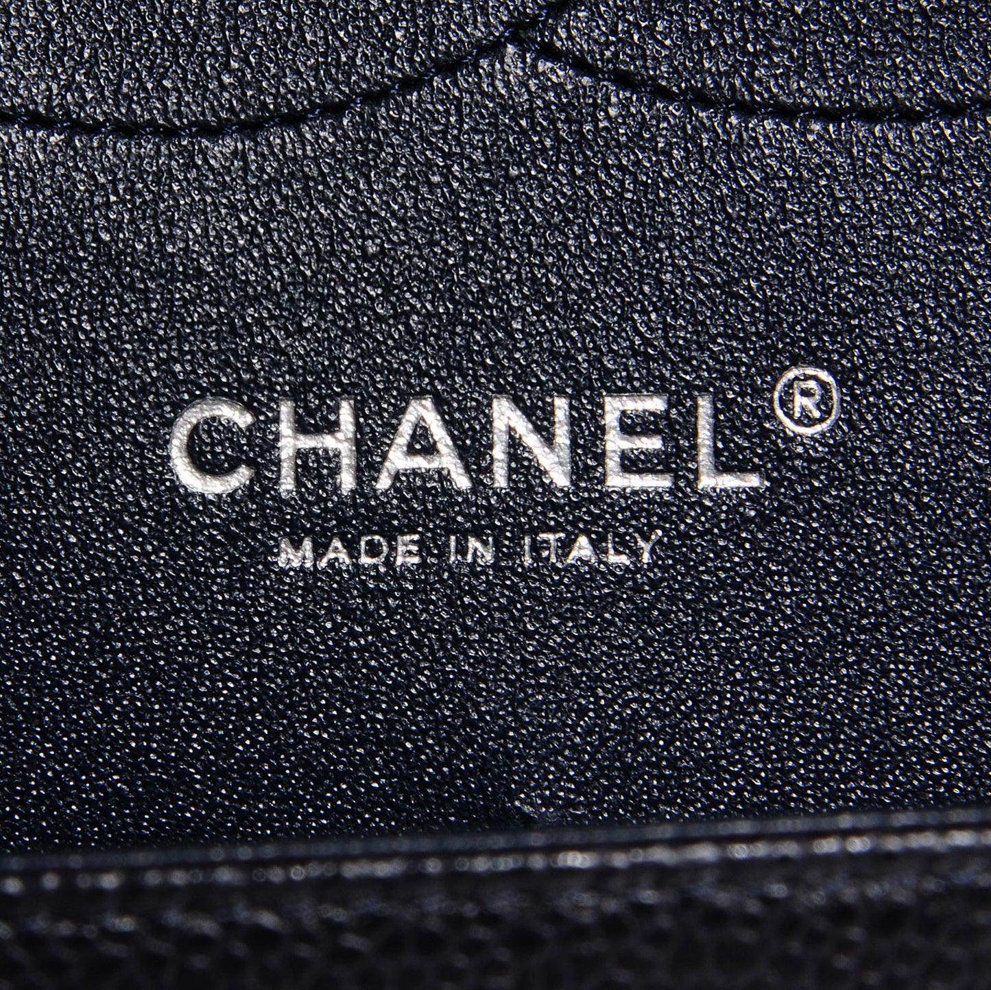 Caviar Quilted Jumbo Double Flap Navy Blue
