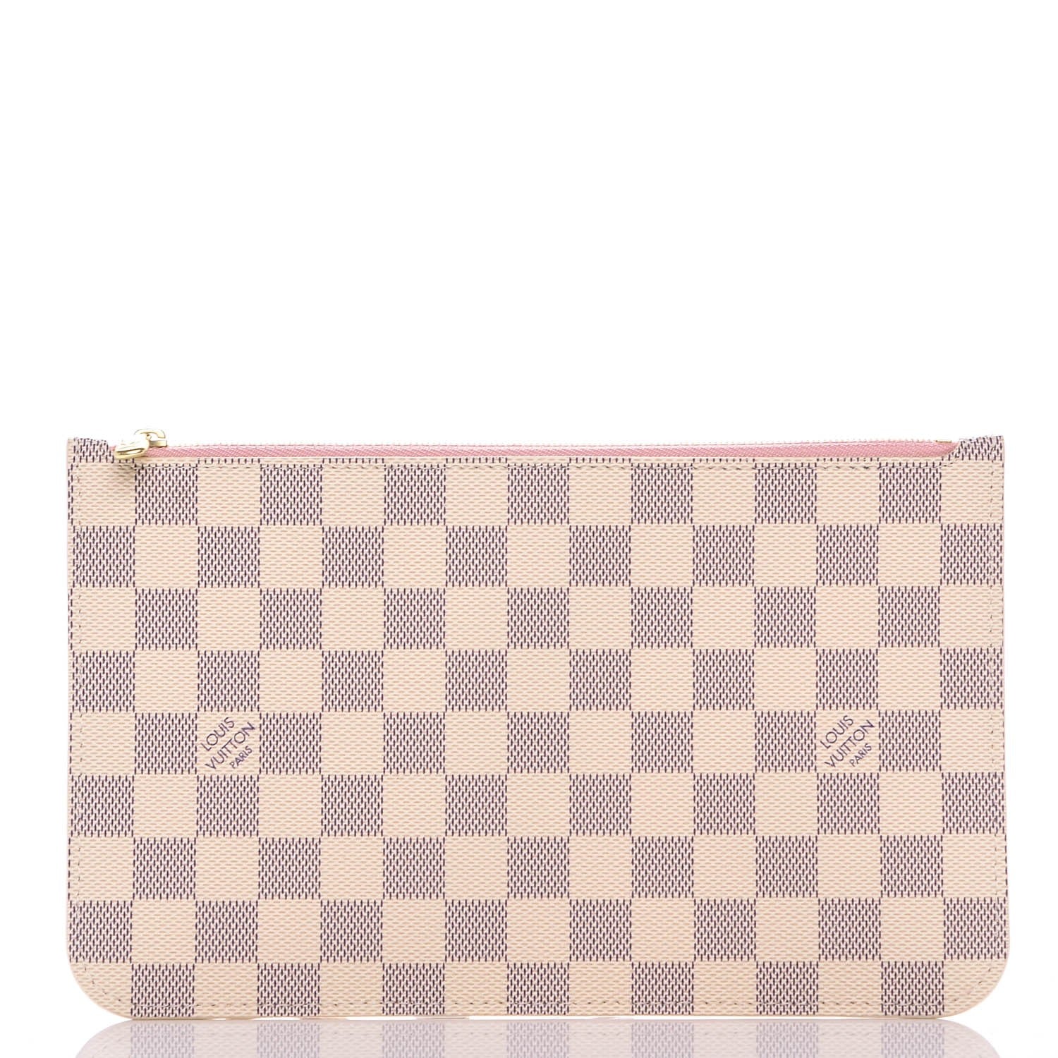 Louis Vuitton Damier Azur Neverfull MM GM Pochette Rose Ballerine 1 of 6