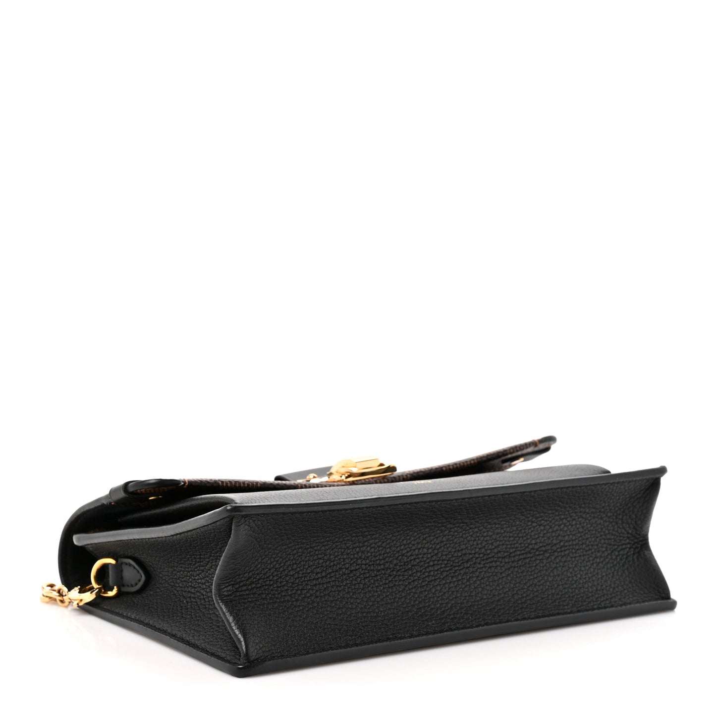 Damier Ebene Vavin Chain Wallet Black