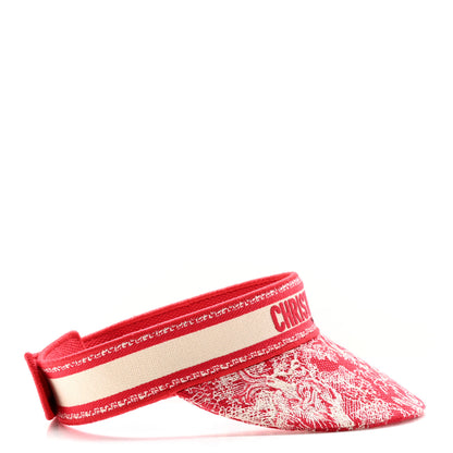 Christian Dior Toile De Jouy Reverse Visor Red 5 of 9