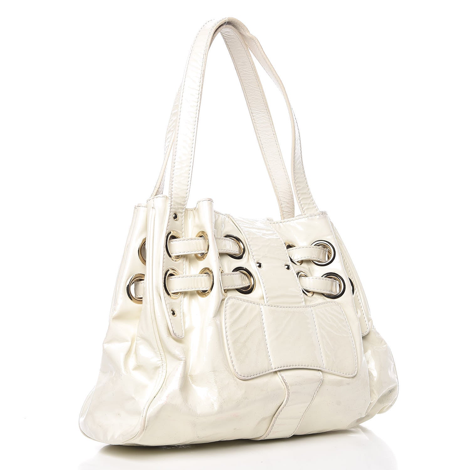 Jimmy Choo Patent Riki Bag White 3 of 21