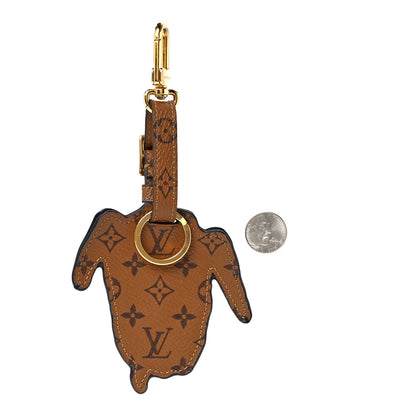 Louis Vuitton Epi Reverse Monogram Catogram Bag Charm Key Holder Gris 2 of 3