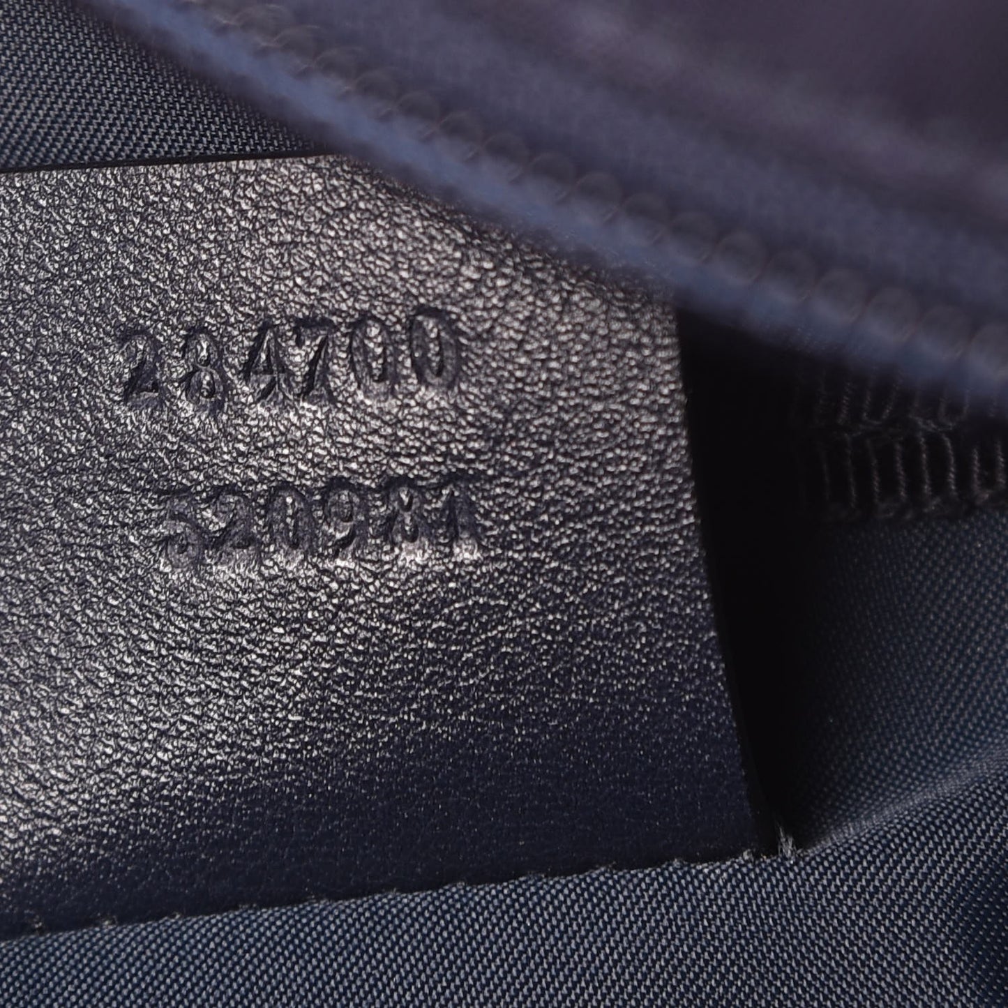 Nylon Monogram Cosmetic Case Navy