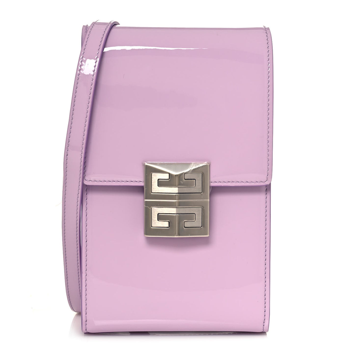 Patent Calfskin Mini Vertical 4G Bag Lilac