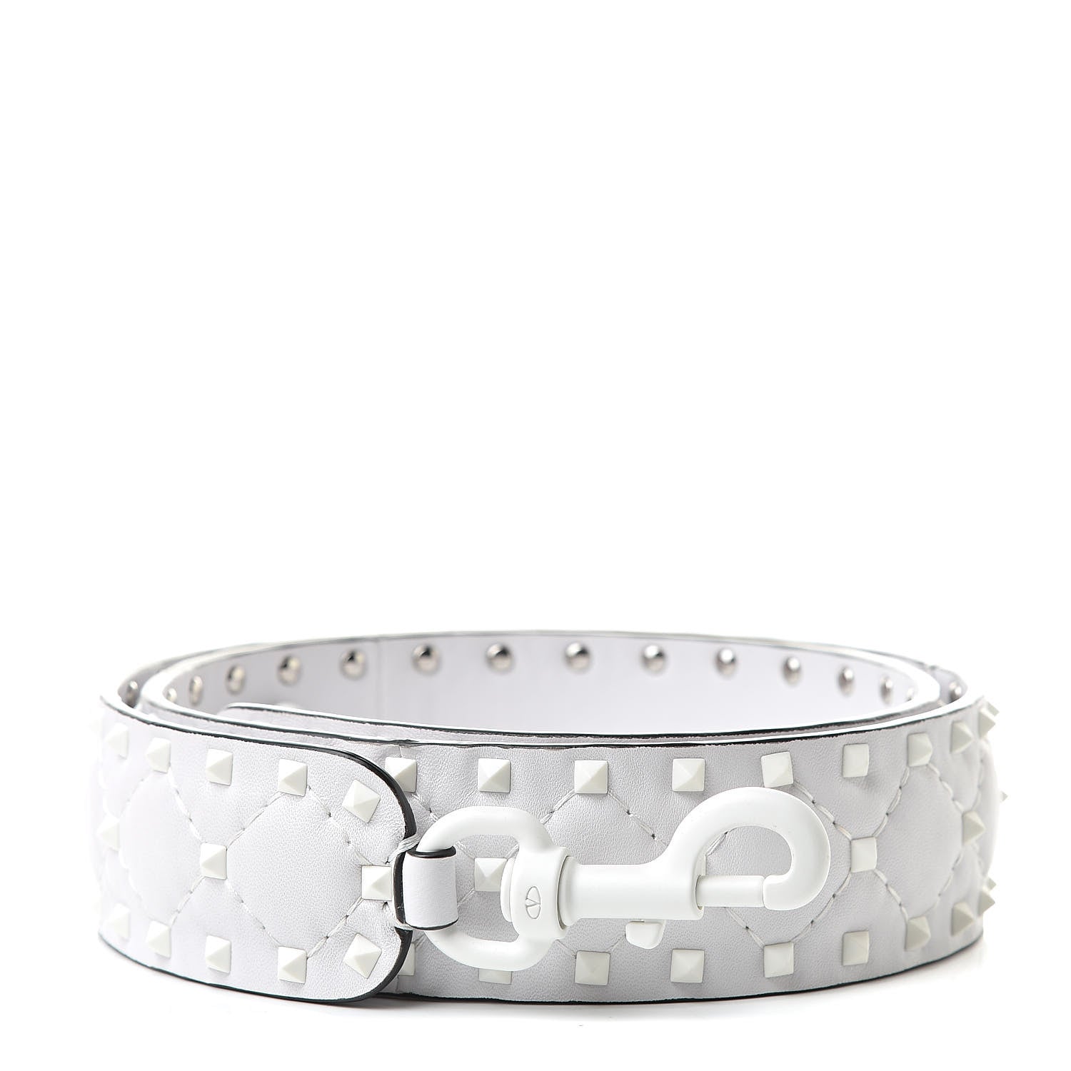 Valentino Garavani Lambskin Free Rockstud Spike Shoulder Strap Optic White 1 of 5
