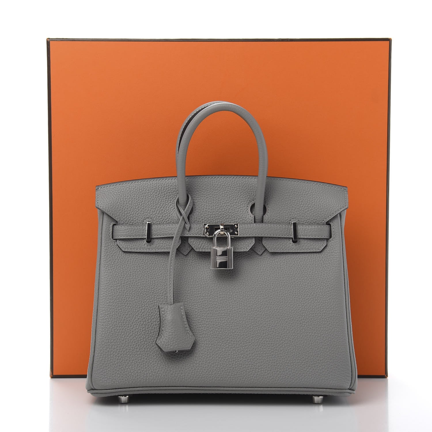 Hermes Togo Birkin 25 Gris Mouette 12 of 12