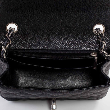 Chanel Caviar Quilted Mini Flap Black SHW 10 of 11