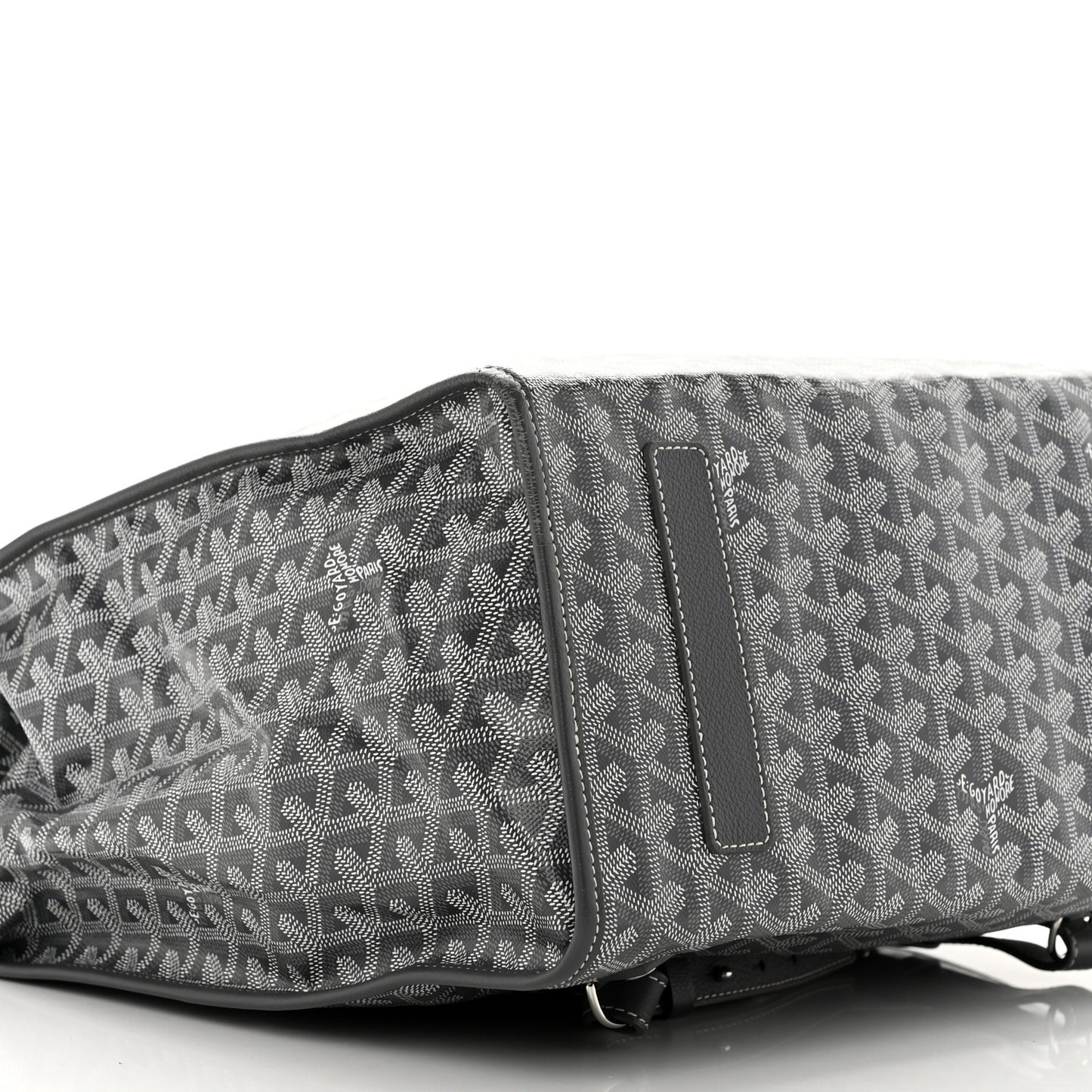 Goyardine Saint Leger Soft Briefcase Backpack Grey