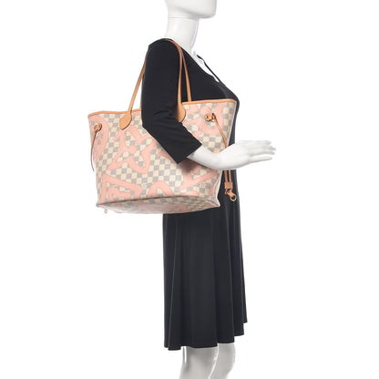 Louis Vuitton Damier Azur Tahitienne Neverfull MM 2 of 12