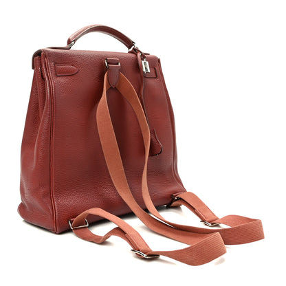 Hermes Togo Kelly Ado Backpack Brique 3 of 10