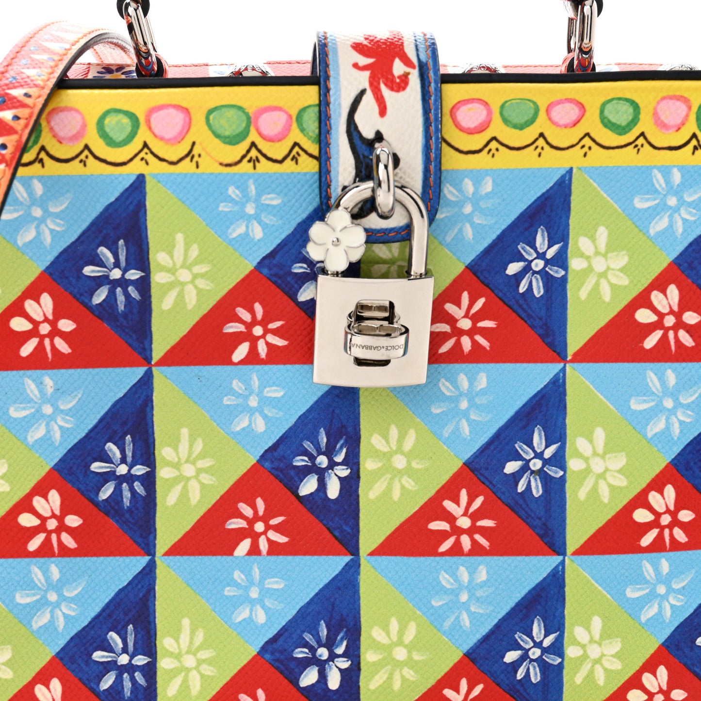 Dauphine Majolica Printed Box Bag Multicolor