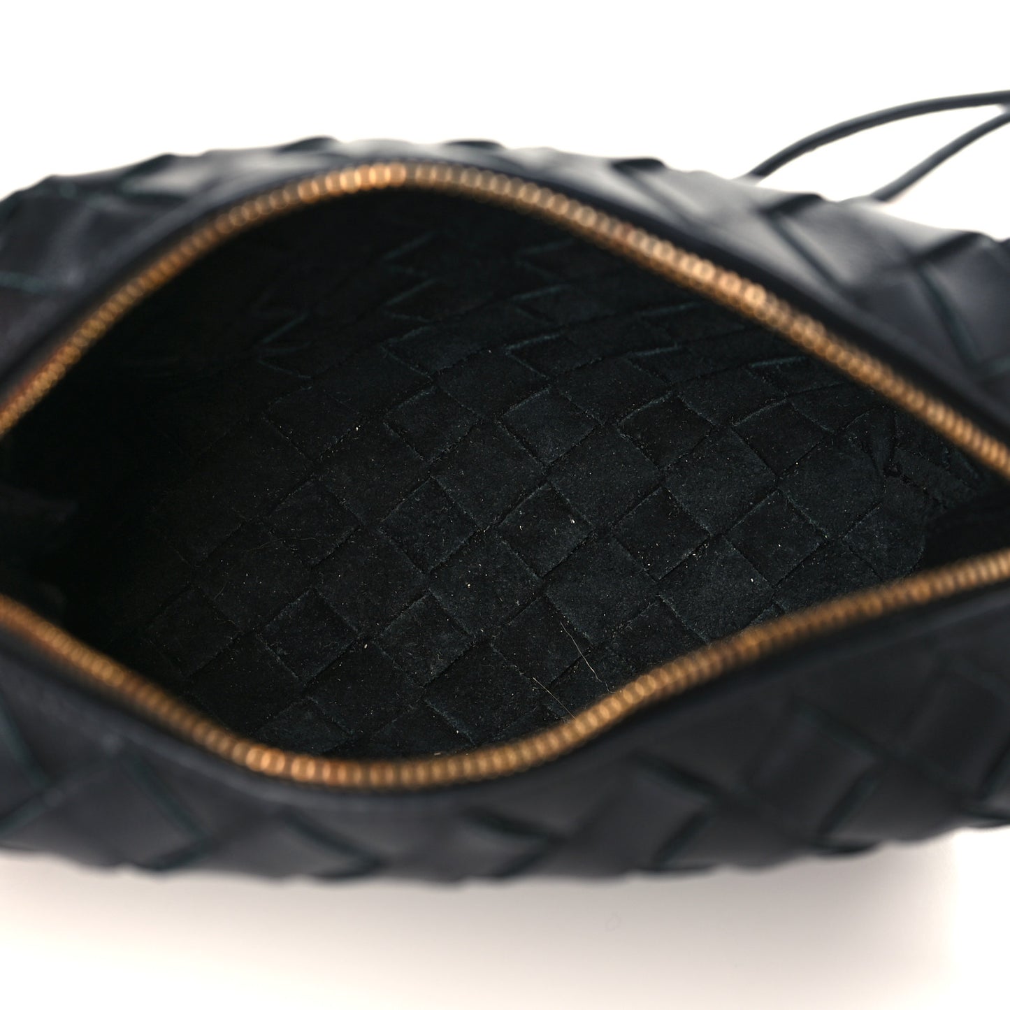 Nappa Intrecciato Mini Loop Camera Bag Black